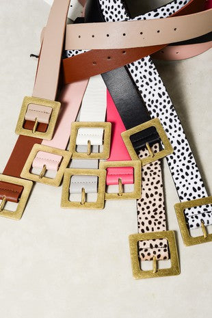 CLASSIC OVERSIZED SQUARE BUCKLE BELTS, 5 colors – Sofi
