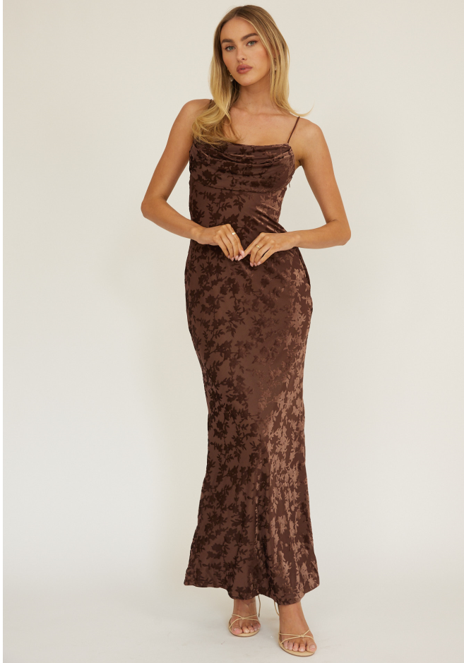 summer cinderella midi dress chocolate Plus Size Sleeveless Scuba Boat Neck, Sweet Sunday Midi Dress in Chocolate, Size 1X, For Cocktail