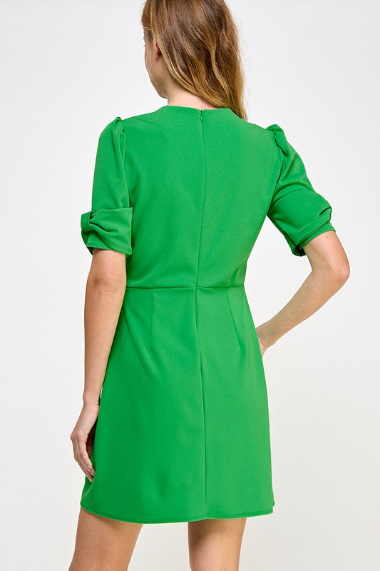 Kelly green coquette style dress w Bow detail Sofi Stella Women's & Children's Boutique Kelly green coquette style dress w Bow detail Sofi Stella Women's & Children's Boutique
