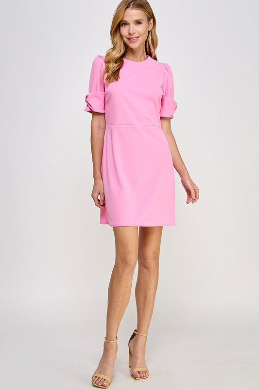 knee length dresses for ladies The Little Red Rose Dress M main image 0
