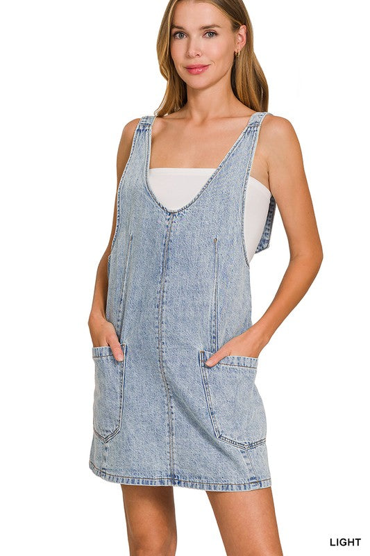 Denim Overall Dress – Sofi Stella Women's & Children's Boutique