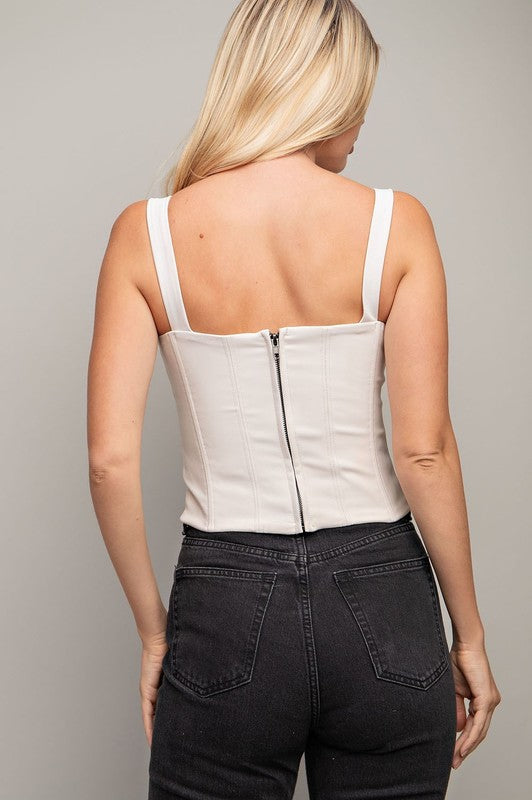 Square neck bustier top online