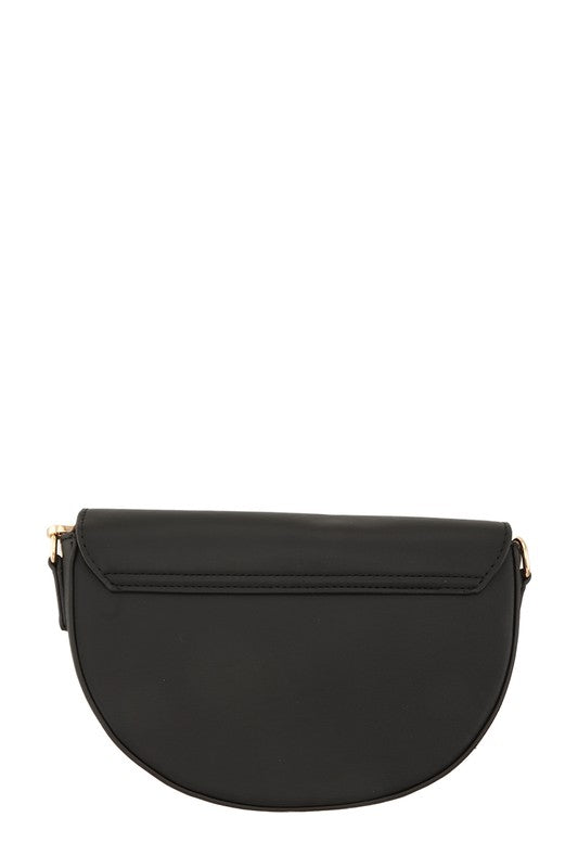 Half Moon Shape Pu Leather Shoulder Bag, 2 colors – Sofi Stella 