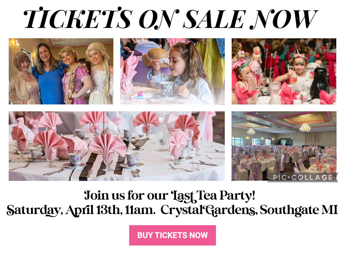 Tickets go on sale 1/27/24 @10 am for Mommy Me Tea Saturday April 10th. Click to order.