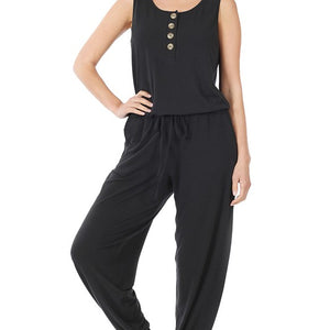 Sleeveless Jogger Jumpsuit