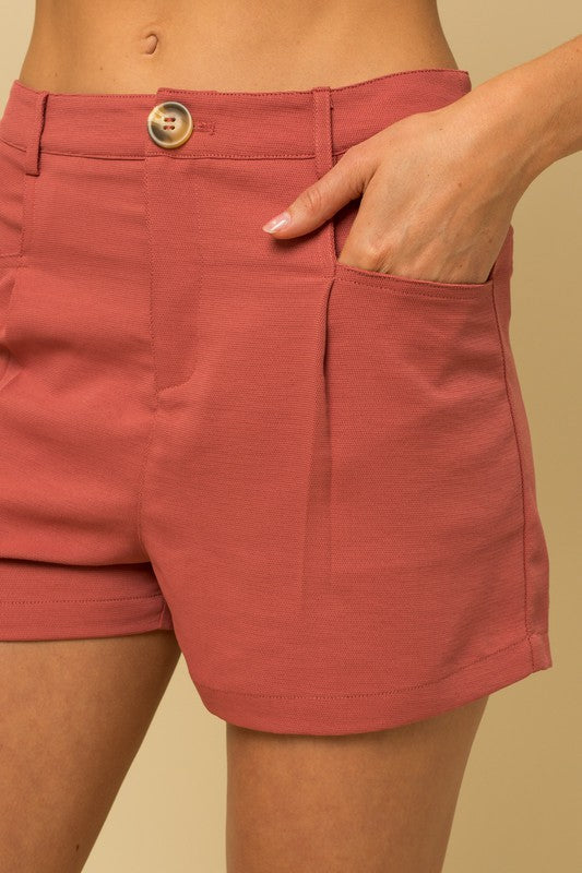 Front Pleated Short