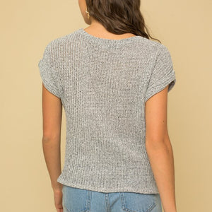 Short Sleeve Bottom Twist Top