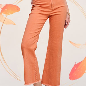 Soft Washed Stretchy High Rise Pants