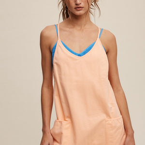 Sporty Mini Dress With Built in Romper Liner