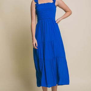 Smocked Bodice Maxi Dress