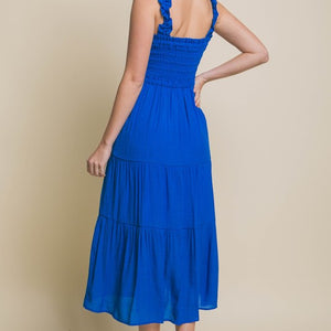 Smocked Bodice Maxi Dress