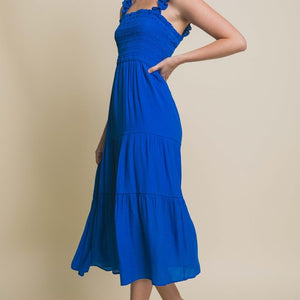 Smocked Bodice Maxi Dress