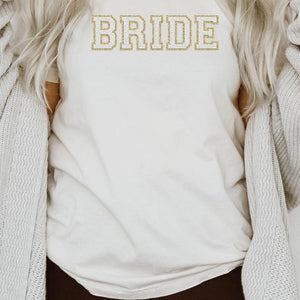 Bride Faux Chenille Graphic Tee