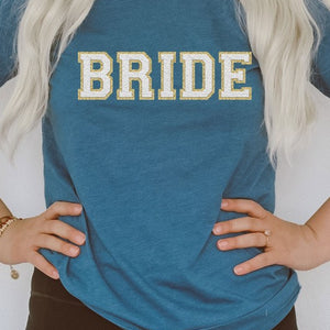 Bride Faux Chenille Graphic Tee