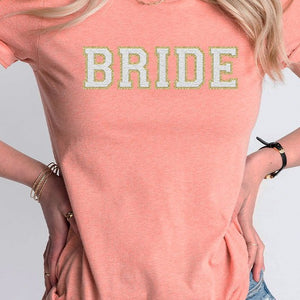 Bride Faux Chenille Graphic Tee