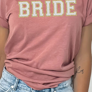 Bride Faux Chenille Graphic Tee