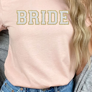 Bride Faux Chenille Graphic Tee