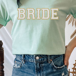 Bride Faux Chenille Graphic Tee