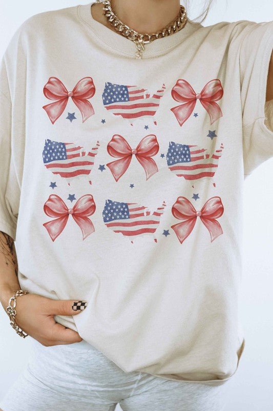 AMERICAN COQUETTE BOW GRAPHIC TEE