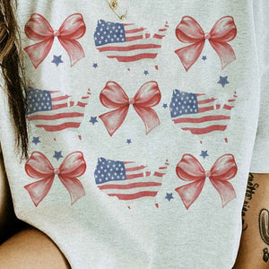 AMERICAN COQUETTE BOW GRAPHIC TEE