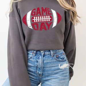 Game Day Football  Graphic Fleece Sweatshirts