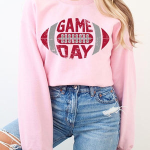 Game Day Football  Graphic Fleece Sweatshirts