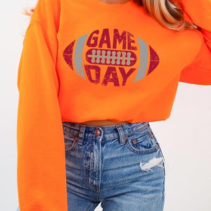 Game Day Football  Graphic Fleece Sweatshirts