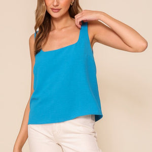 Square neck airflow square neck top, 3 colors