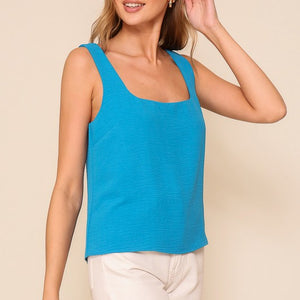 Square neck airflow square neck top, 3 colors