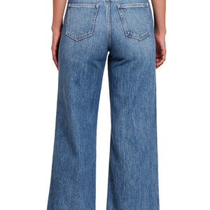 HIGH WAIST WIDE LEG STRAIGHT DENIM JEAN