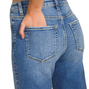 Medium Wash Wide Leg Denim Pants