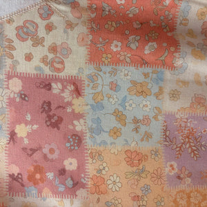 Triangle Detail Patchwork Print Pullover