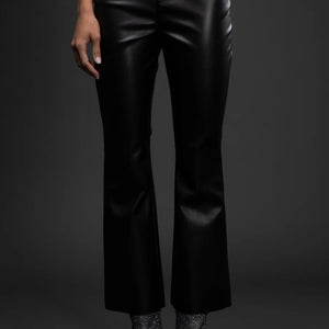 Black Highwaisted faux leather pant