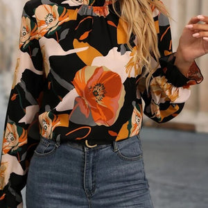 Black floral top