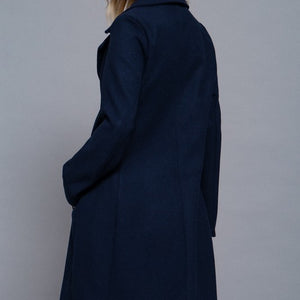 LONG SLEEVE A-LINE LONG COAT