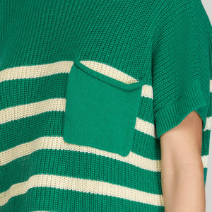 Emerald stripe knit
