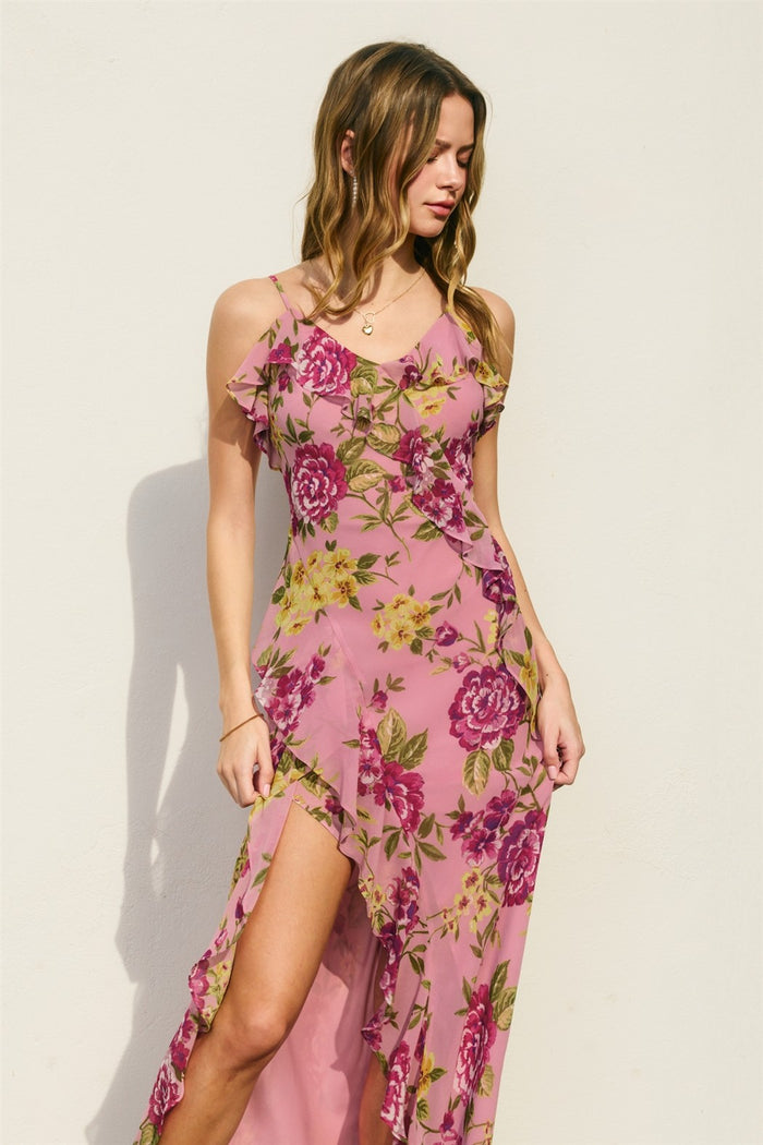 Fuchsia rose dress