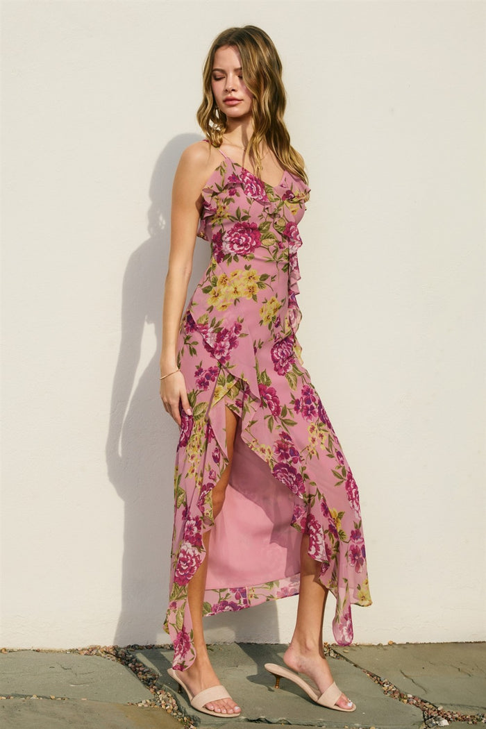 Fuchsia rose dress