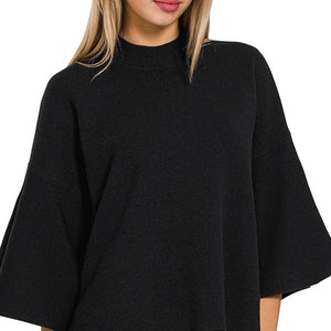 BELL SLEEVE SWEATER, 2 COLORS