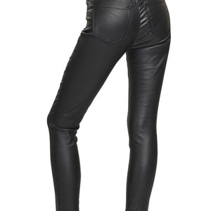 FAUX LEATHER STRETCH SKINNY PANTS