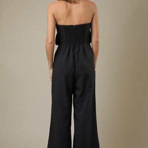 Black Ruffle Bodice Jumpsuit Ruffle Bodice Jumpsuit