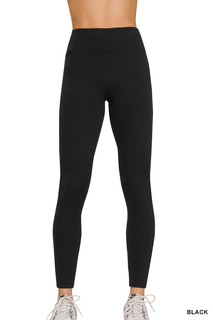 MICROFIBER SOFT WAISTBAND FULL LENGTH LEGGINGS