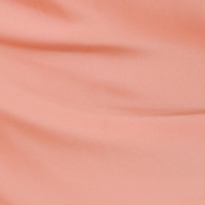 Coral Sleeveless Ruffled Shoulder Satin Slip Maxi Dress