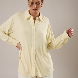 Butter Long Sleeve Button Down Jersey Shirt