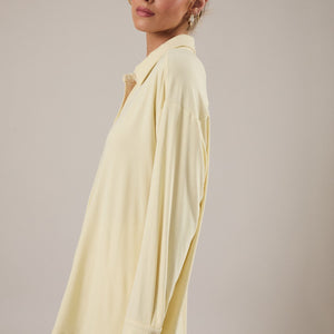Butter Long Sleeve Button Down Jersey Shirt