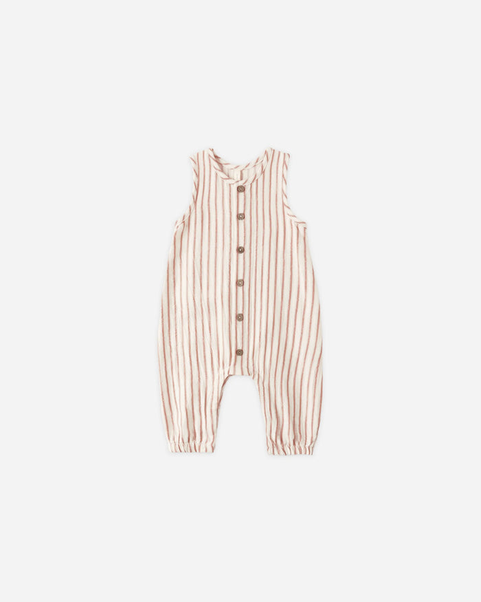 QM Woven Jumpsuit vintage stripe