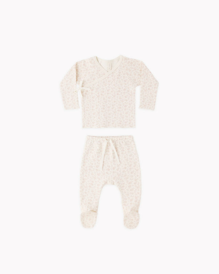 QM Wrap Footie Set Ditsy