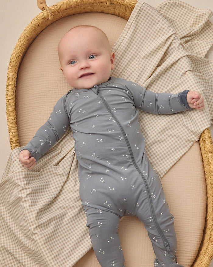 QM bamboo footie starlight