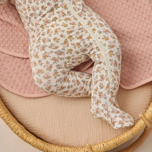 QM Bamboo footie wildflower