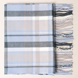 Plaid checked scarf, 8 colors.